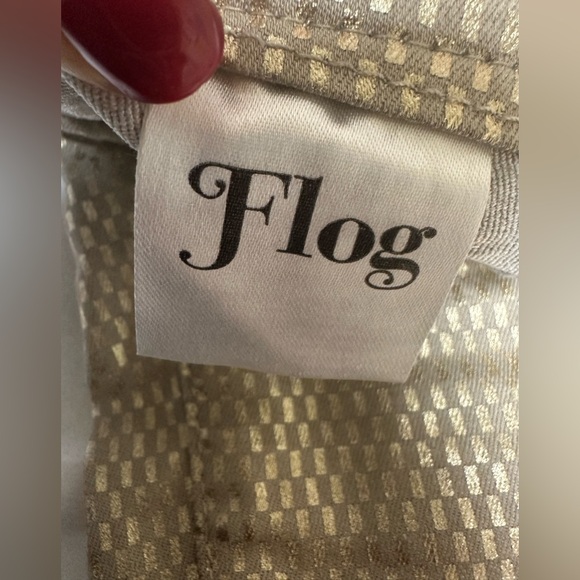 Bevy Flog Dafna Button Capri Flog Pants - Gold💥 - Picture 9 of 12